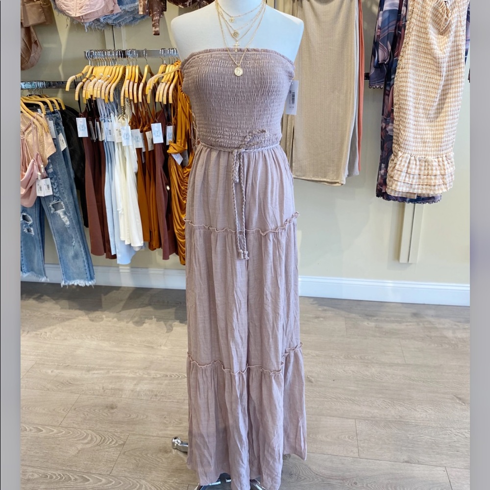 Strapless jumpsuit
